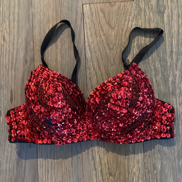 Red sequin bra ๐ - Picture 1 of 4